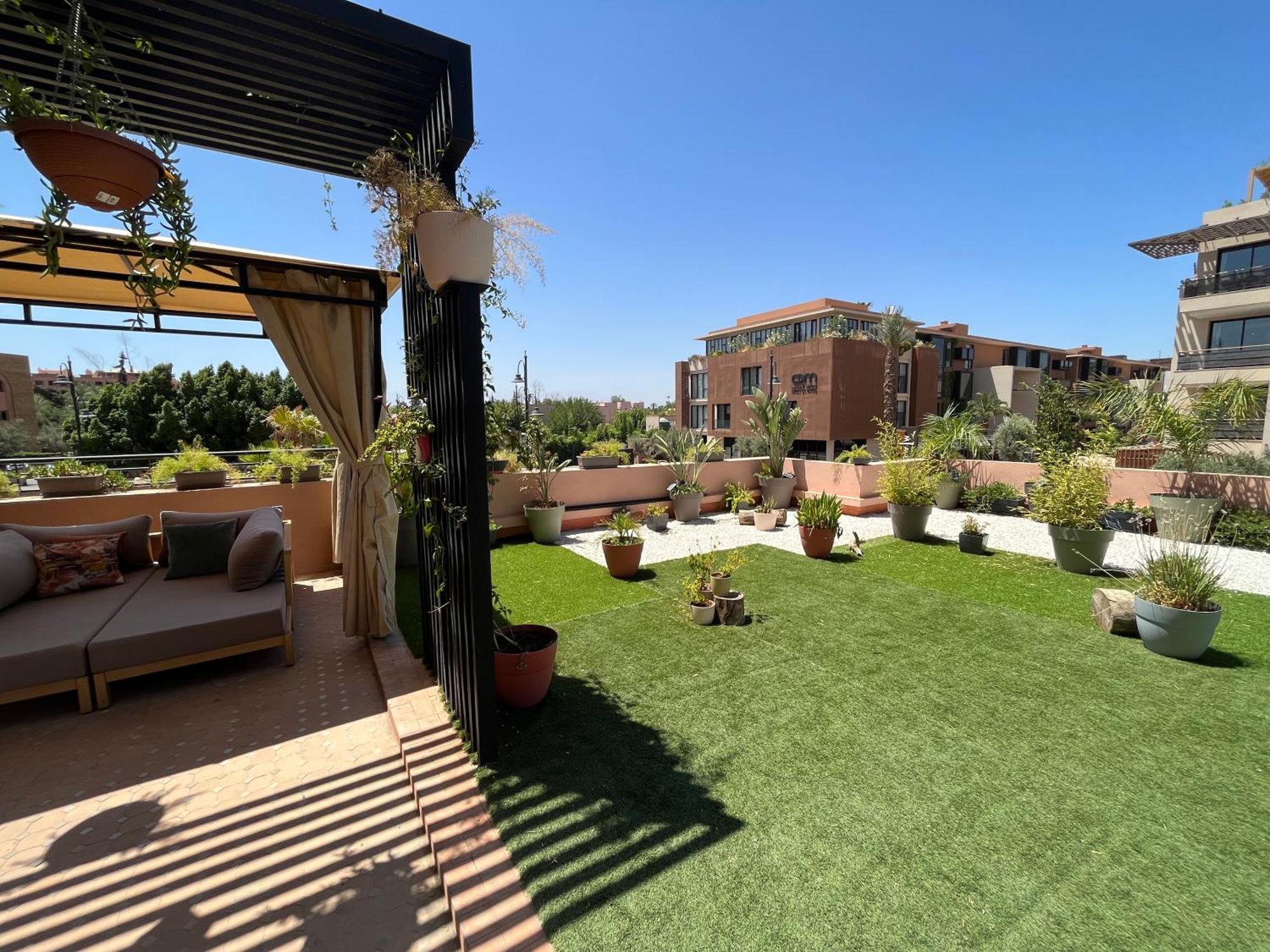 Marrakech M Avenue Terrasse Jardin Apartment Marrakesh Exterior photo